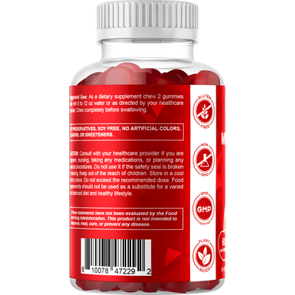 Vitamin B12 5000 mcg (Methyl B12) Gummies - 120 units - With natural cherry flavor