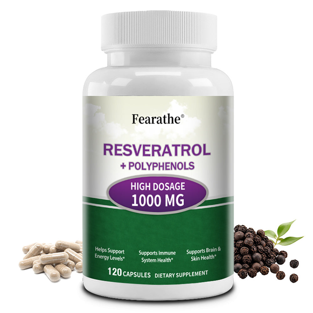 Resveratrol polyphenol supplement - 120 capsules