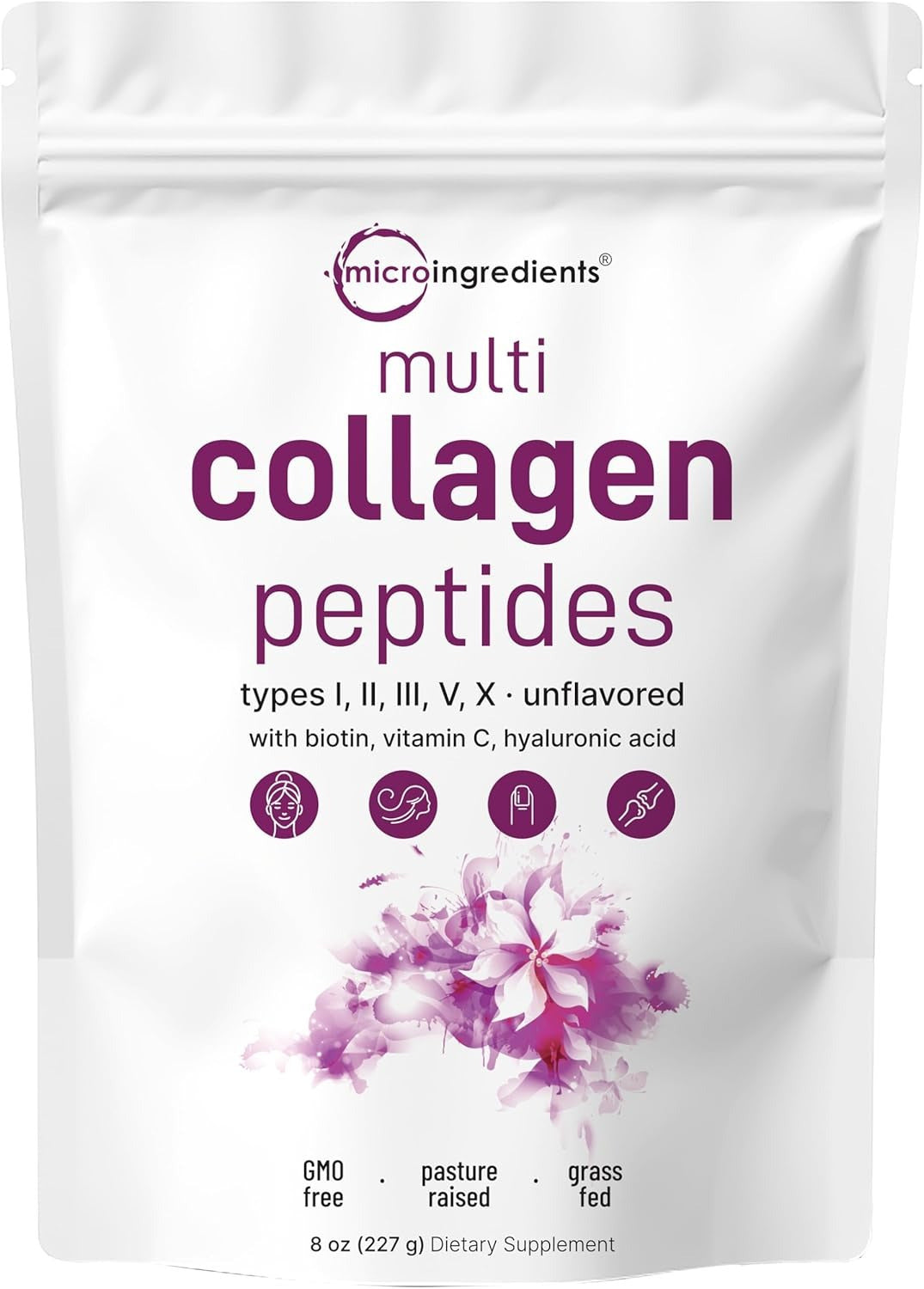 Multi Collagen Protein Powder with Biotin, Hyaluronic Acid and Vitamin C