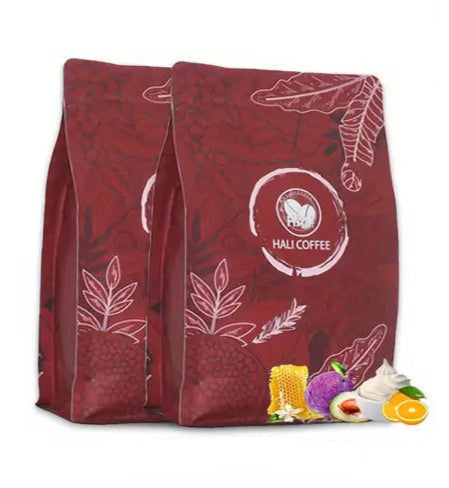 Whole Bean Coffee, Wuji, Ume Plum, Honey, Creamy (8oz 2-Pack) Ethiopia