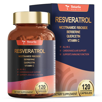 Resveratrol 8000mg Heart Health Support 120 Capsules