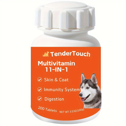 Multivitamin for dogs, cats and elderly puppies 200 tablets