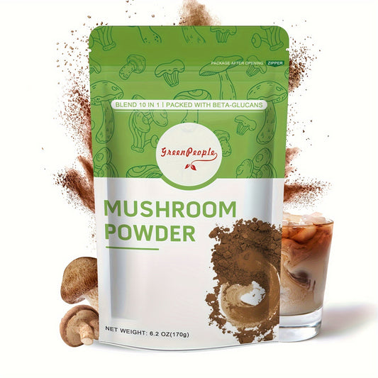 Mushroom Supplement for Coffee and Smoothies - 6.2oz 60 Servings