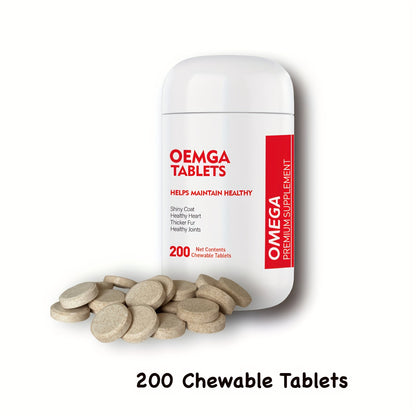 Omega 3 Fish Oil for Dogs 200 Tablets