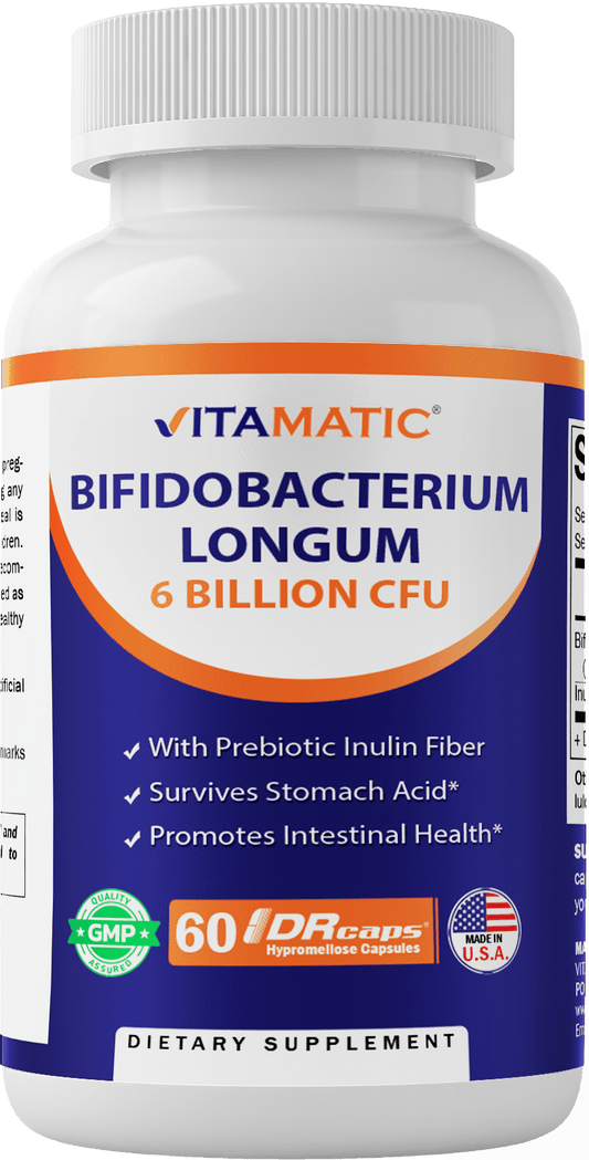 Bifidobacterium Longum 6 billion CFU per capsule 60 units