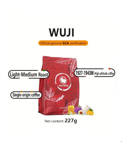 Whole Bean Coffee, Wuji, Ume Plum, Honey, Creamy (8oz 2-Pack) Ethiopia