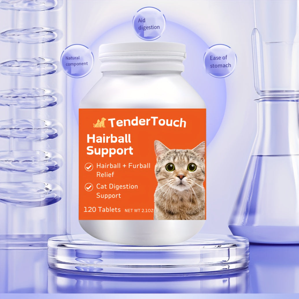 200 Tender Touch Hairball Supporter tablets for cats.  Digestive Support Vitamins