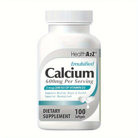 Calcium with 200 IU vitamin D3 - 100 Capsules