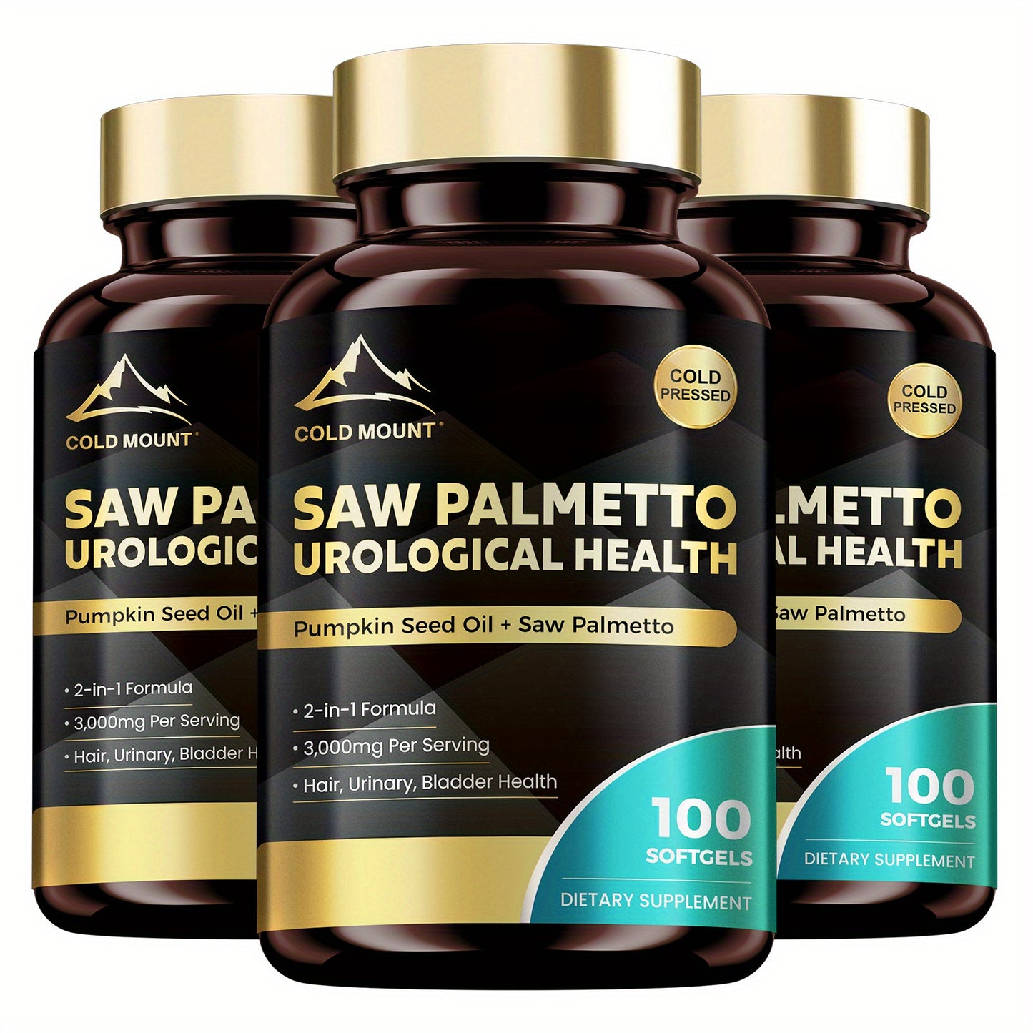 Saw Palmetto Men's Health Supplements, 100 Softgels