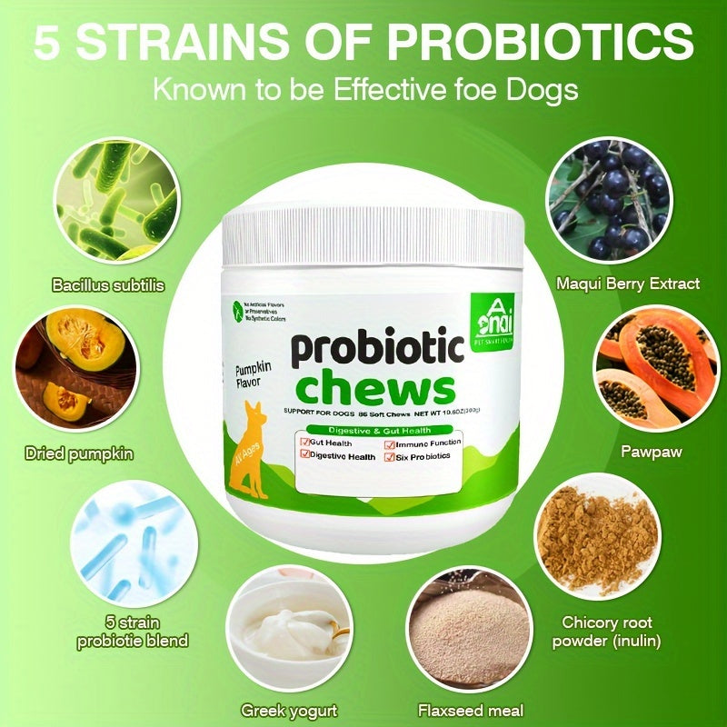 Advanced Probiotic Formula for Dogs - Boosts Immunity, Supports Digestive Health 300g