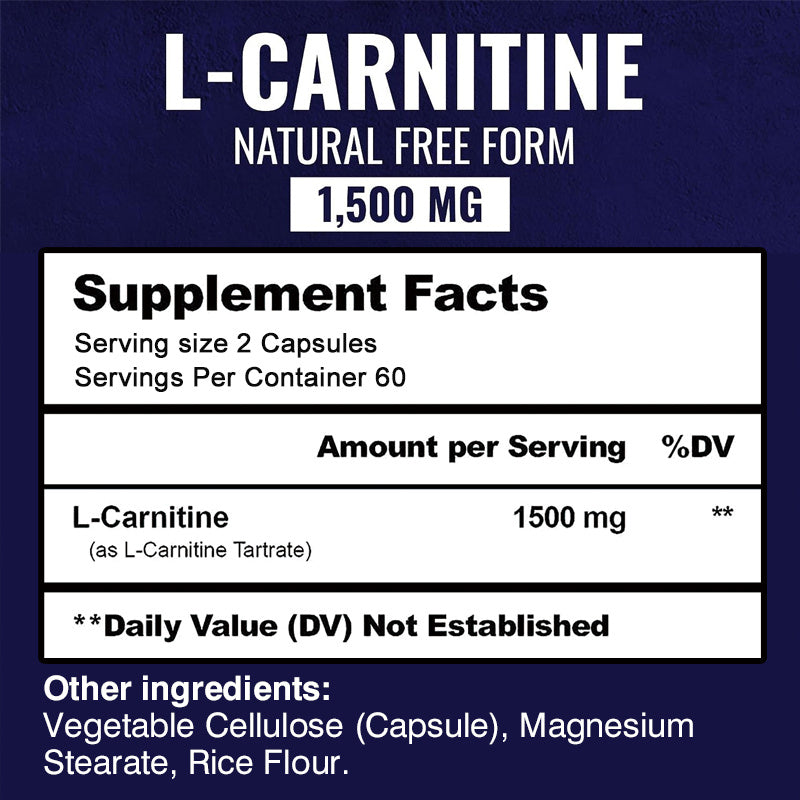 L-Carnitine Tartrate - 120 Capsules