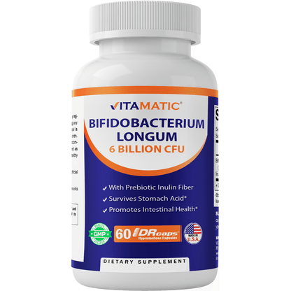 Bifidobacterium Longum 6 billion CFU per capsule 60 units