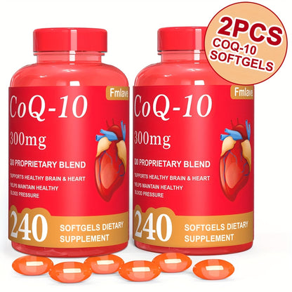 2 units CoQ-10 300 mg, 240 high-absorption softgels