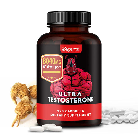 Ultra Testosterone - with Ashwagandha, Horny Goat Weed, Tongkat Ali - 120 capsules