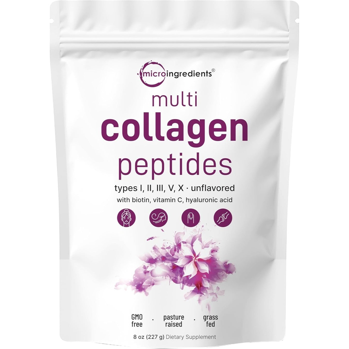 Multi Collagen Protein Powder with Biotin, Hyaluronic Acid and Vitamin C