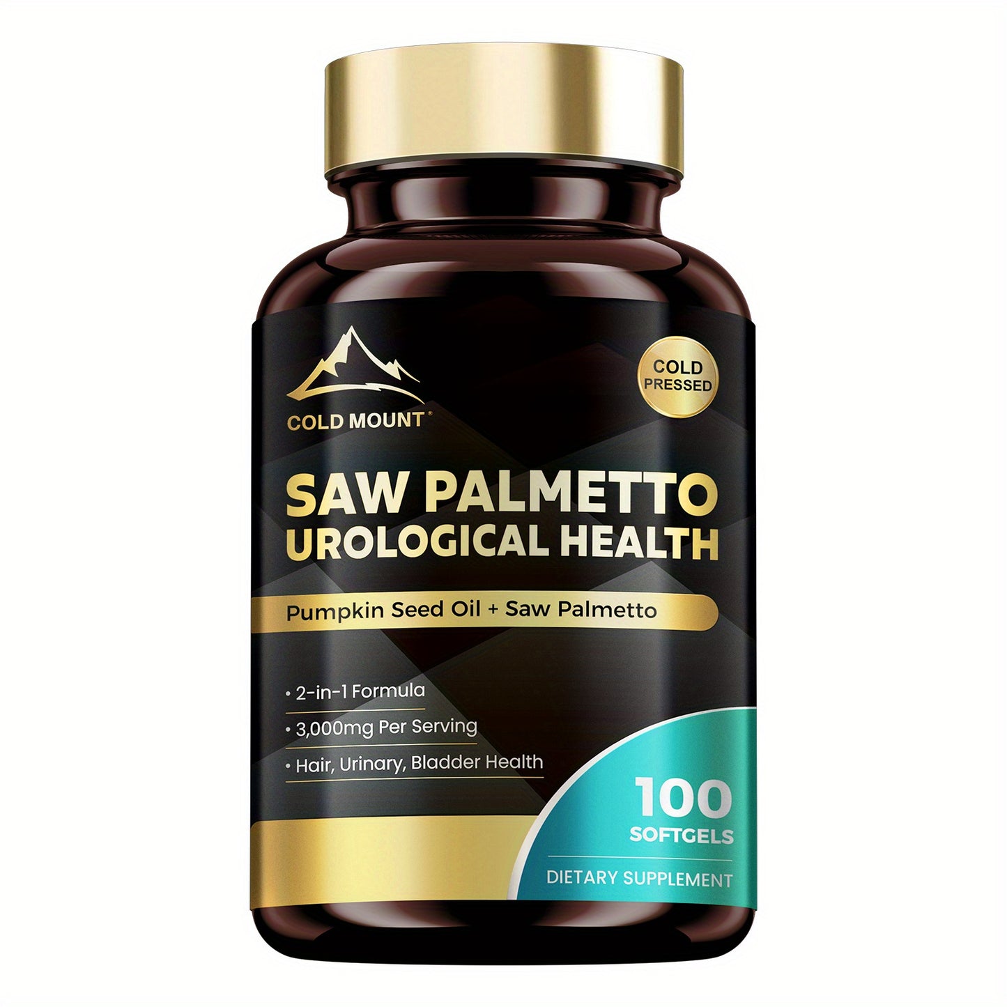 Saw Palmetto Men's Health Supplements, 100 Softgels