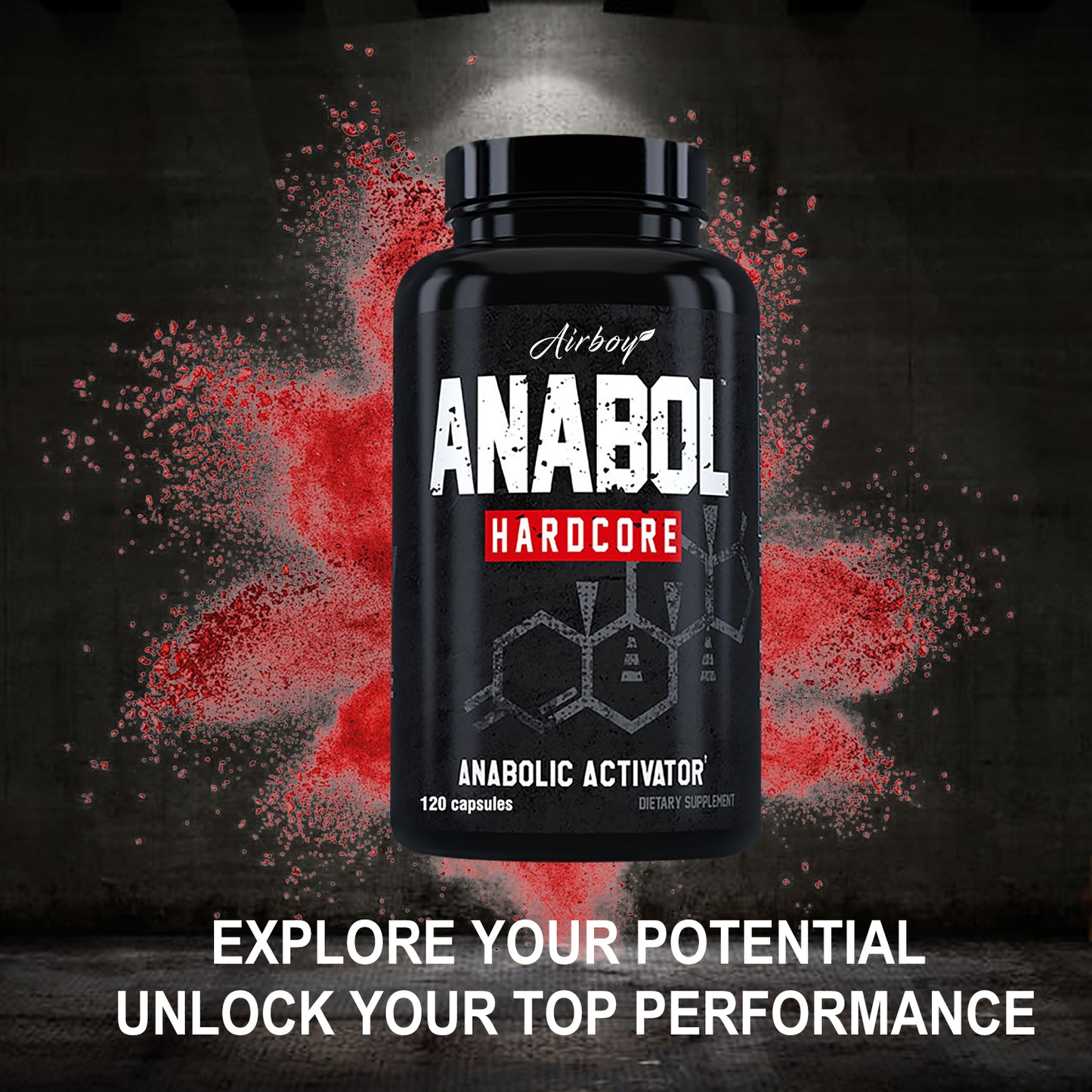 ANABOL - Energy and Vitality, Premium Blend Formula - 120 Capsules