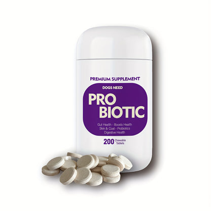 Probiotic Supplement for Dog Health (200 Count)