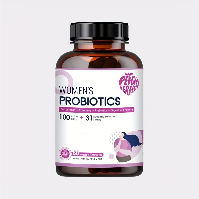 Probiotics for Women 100 Billion CFUs Digestive Enzymes with Cranberry to Restore Balance and pH