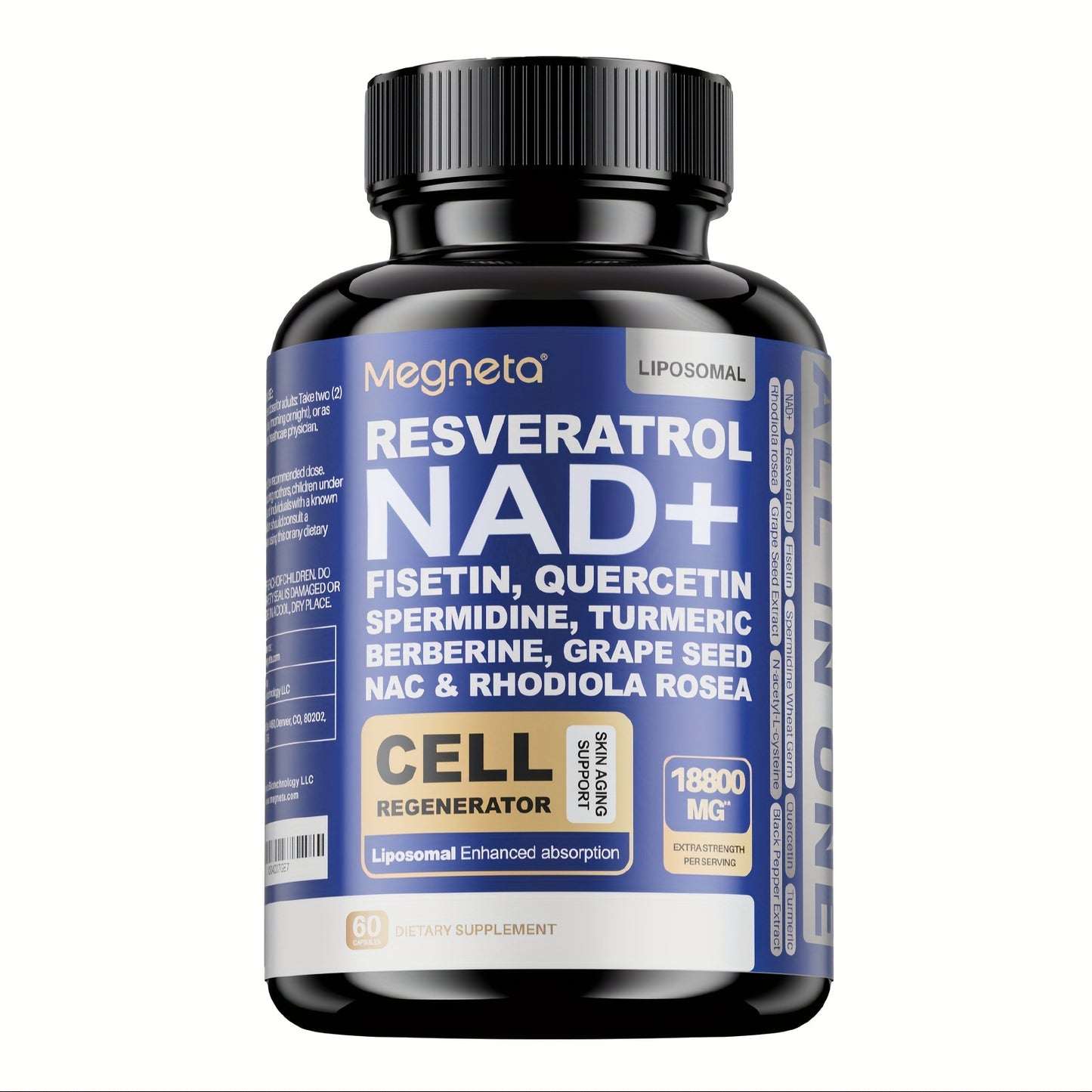 NAD  with Resveratrol Elite Maximum absorption brain function | 60 Capsules