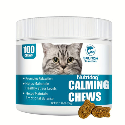 Relax Herbal Calming Support Soft Chews for Cats -100 Soft Chews