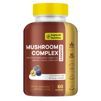 Premium Mushroom Gummies | 300mg | Grape Flavor, Natural Ingredients