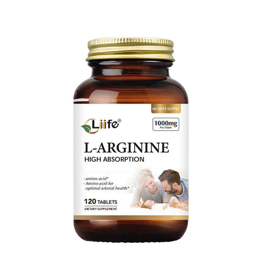 L-Arginine, 1000 mg 120 tablets.