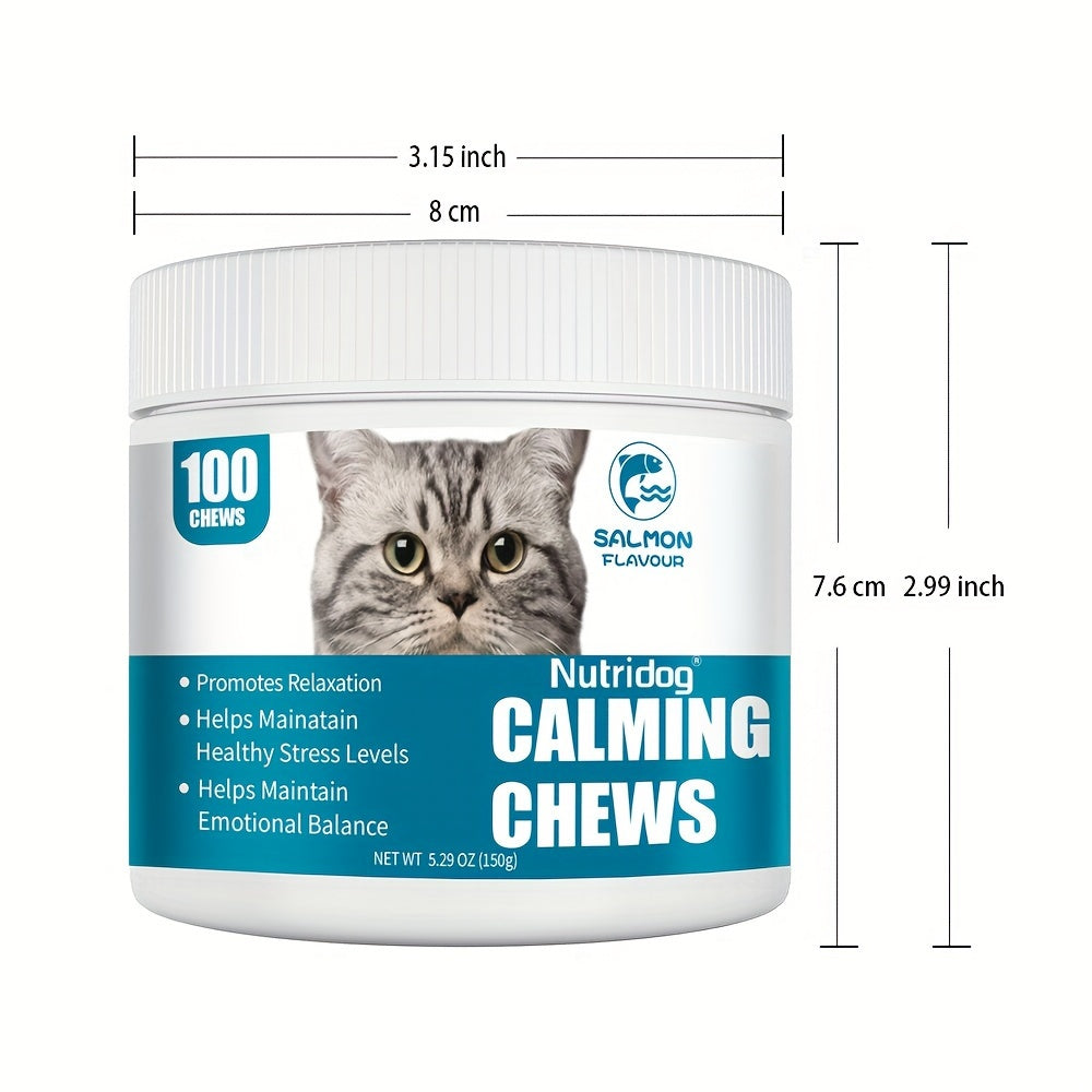 Relax Herbal Calming Support Soft Chews for Cats -100 Soft Chews