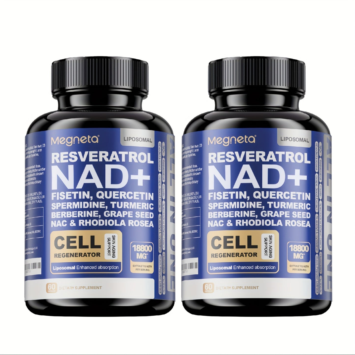 NAD  with Resveratrol Elite Maximum absorption brain function | 60 Capsules