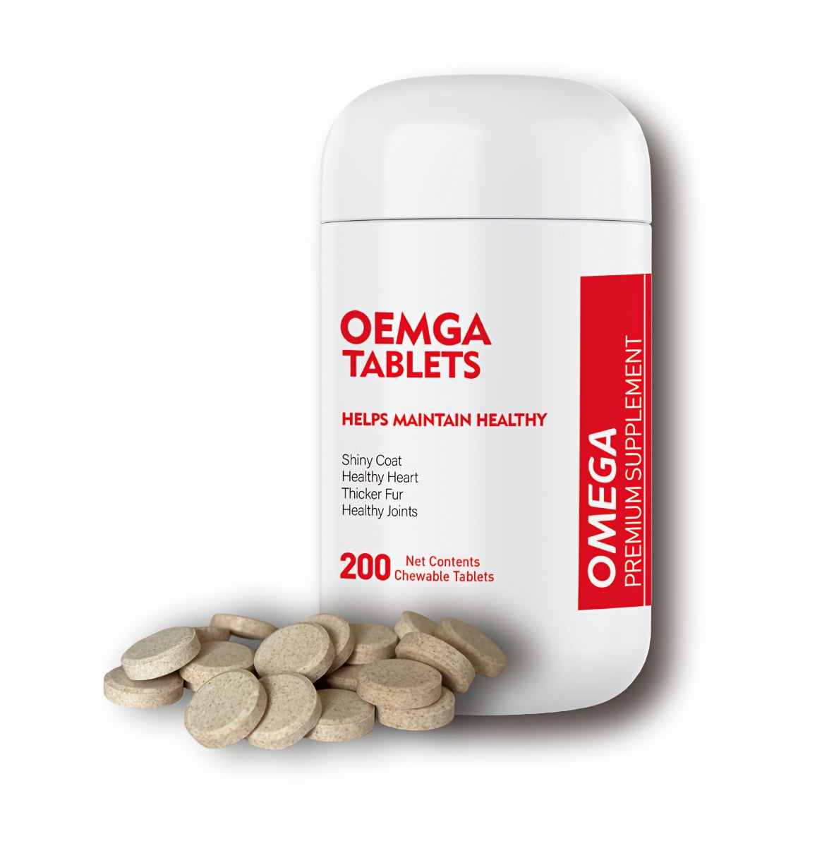 Omega 3 Fish Oil for Dogs 200 Tablets