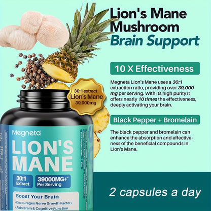 Brain and Focus Supplement - 120 Capsules