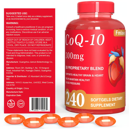 2 units CoQ-10 300 mg, 240 high-absorption softgels