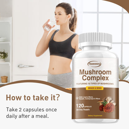 Mushroom Complex Focus, Memory, Creativity 120 Capsules