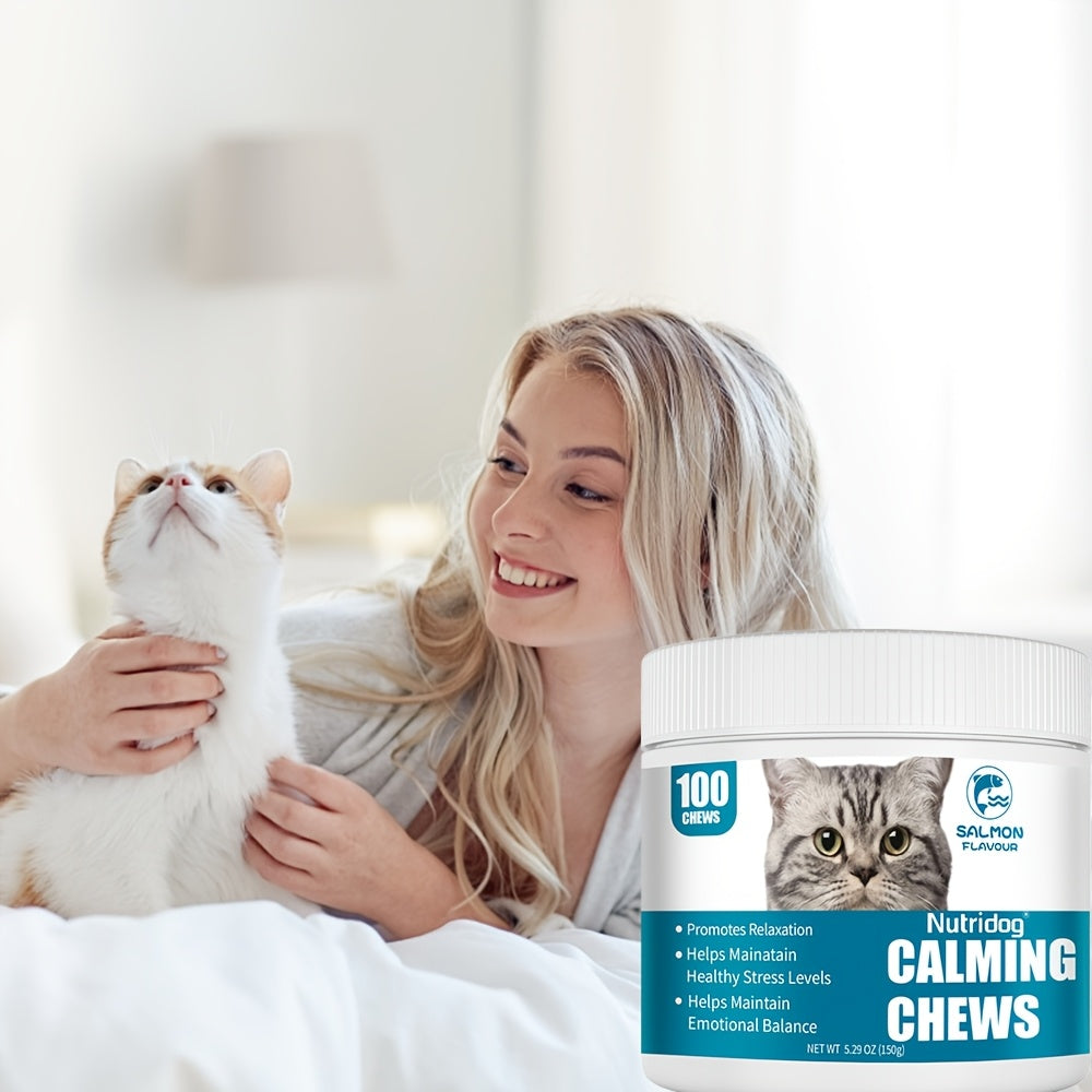 Relax Herbal Calming Support Soft Chews for Cats -100 Soft Chews