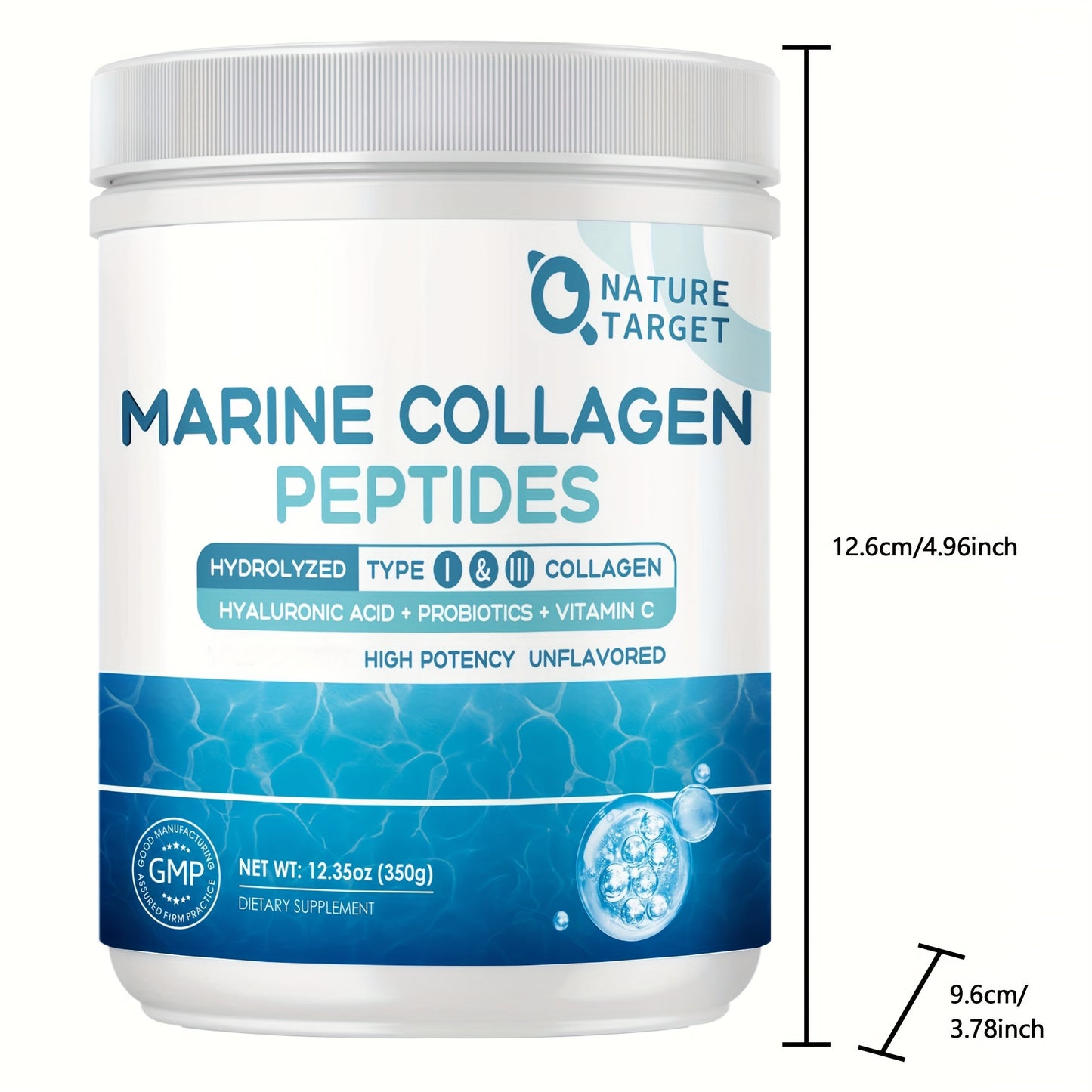 Revitalize your beauty: marine collagen powder - for youthful skin and stronger hair 350g