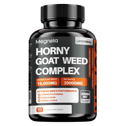 Premium Men's Performance Complex – Horny Goat Weed, Maca and Tribulus Terrestris 60 Count