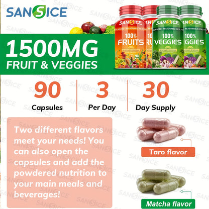 4 bottles of Ultimate Fruit & Veggie Bliss - 360 capsules of 100% natural fruit and vegetable vitamins