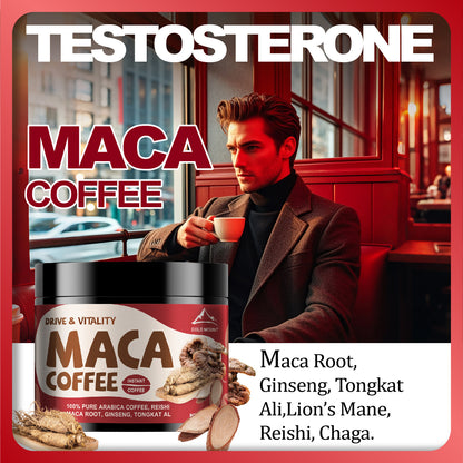 Maca Coffee, 100% Arabica, 6 High Quality Specials: Maca Root, Ginseng, Tongkat Ali, Lion's Mane, Reishi, Chaga