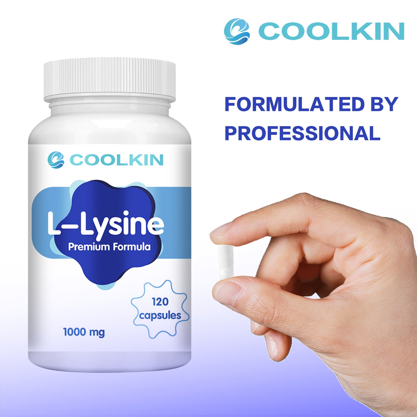 L-Lysine - Supports Cognitive Function 120 Capsules