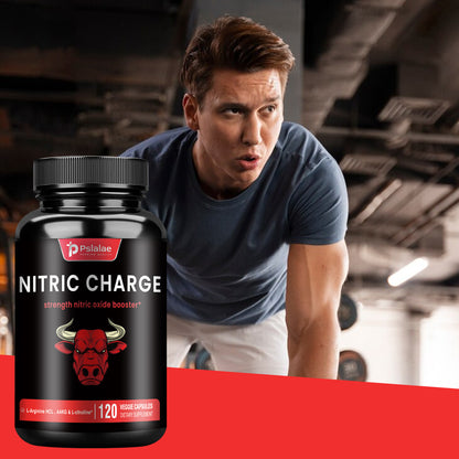 Nitric Charge - with L-Arginine, L-Citrulline 120 Capsules