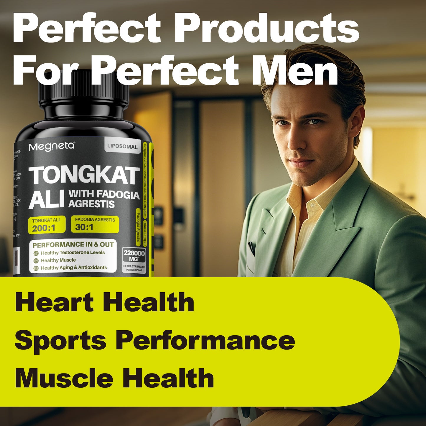 Tongkat Ali  Power Complex of high-potency black pepper extracts for maximum absorption | 60 capsules