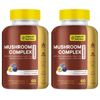 Premium Mushroom Gummies | 300mg | Grape Flavor, Natural Ingredients