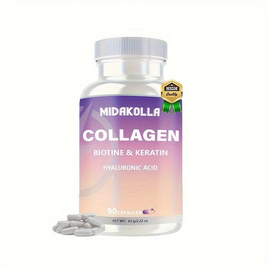 Ultimate Beauty Boost: Collagen with Vitamins and Hyaluronic Acid - 90 Capsules