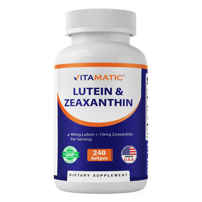 Lutein 40mg with Zeaxanthin 10mg, 240 Softgel