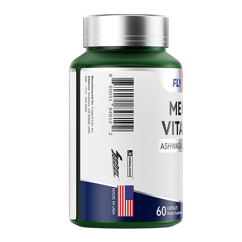 2 Bottles of Men's Vitality with Ashwagandha, Zinc, PQQ, 60 Capsules