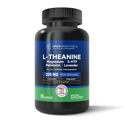 L-Theanine, 200mg, Magnesium, 5-HTP and Melatonin