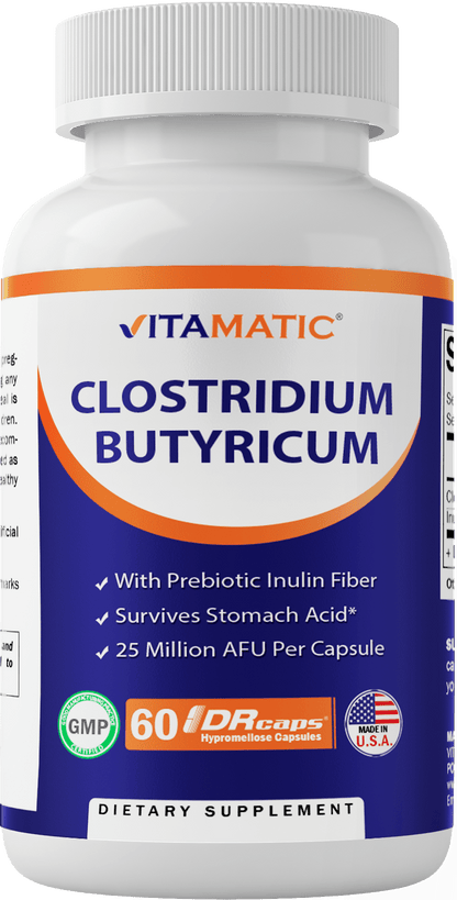 Clostridium butyricum 25 million - Gut health - 60 capsules