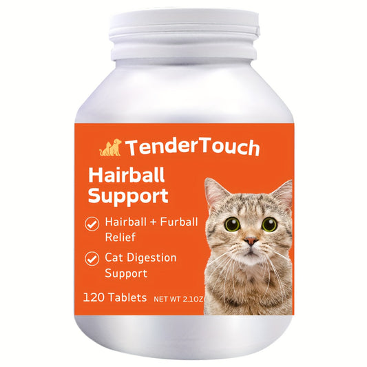 200 Tender Touch Hairball Supporter tablets for cats.  Digestive Support Vitamins