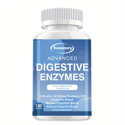 Digestive Enzyme - with Prebiotics, Papain, Bromelain - 120 units