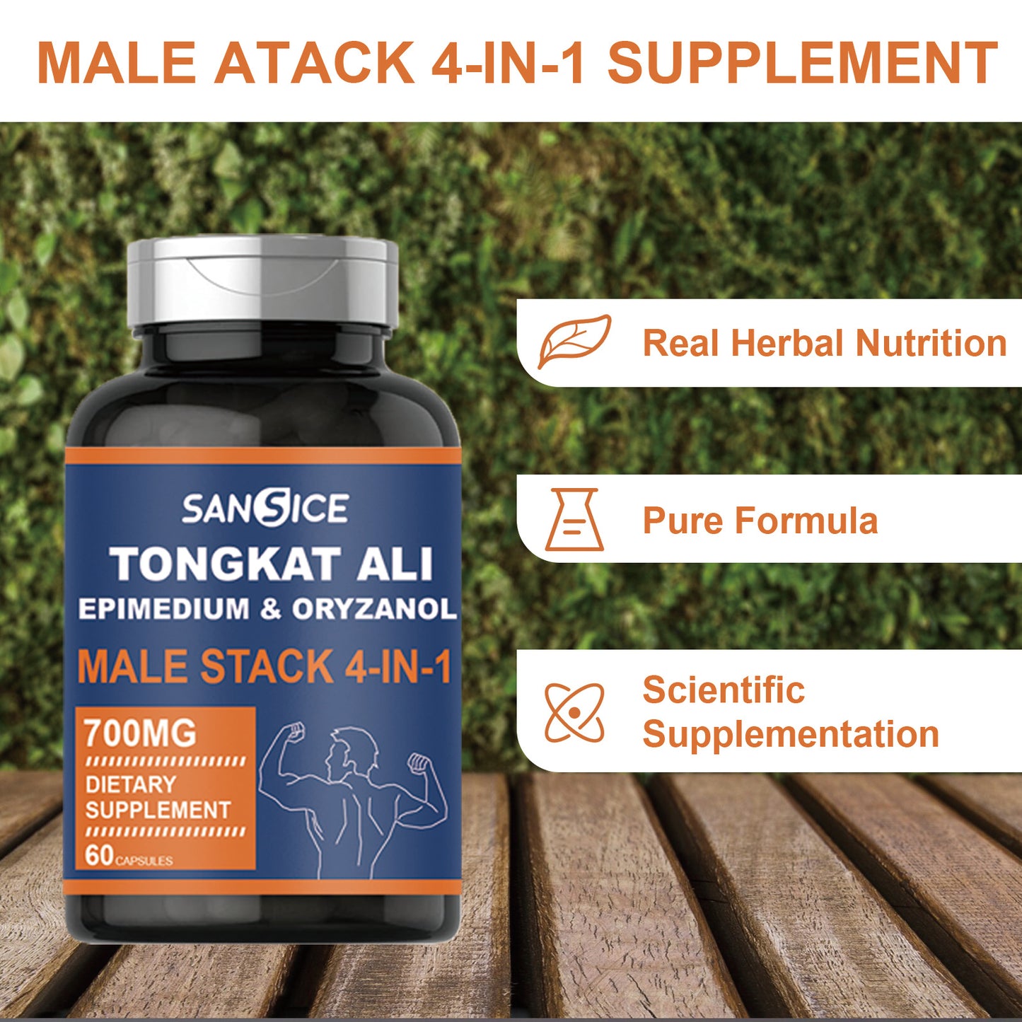 Tongkat Ali 4 in 1 - 300mg, 60 capsules.